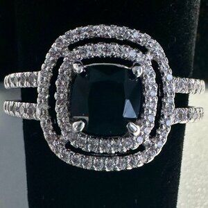 Bomb Party Women's (10) Ring - Black Onyx Cubic Zirconia "New"
